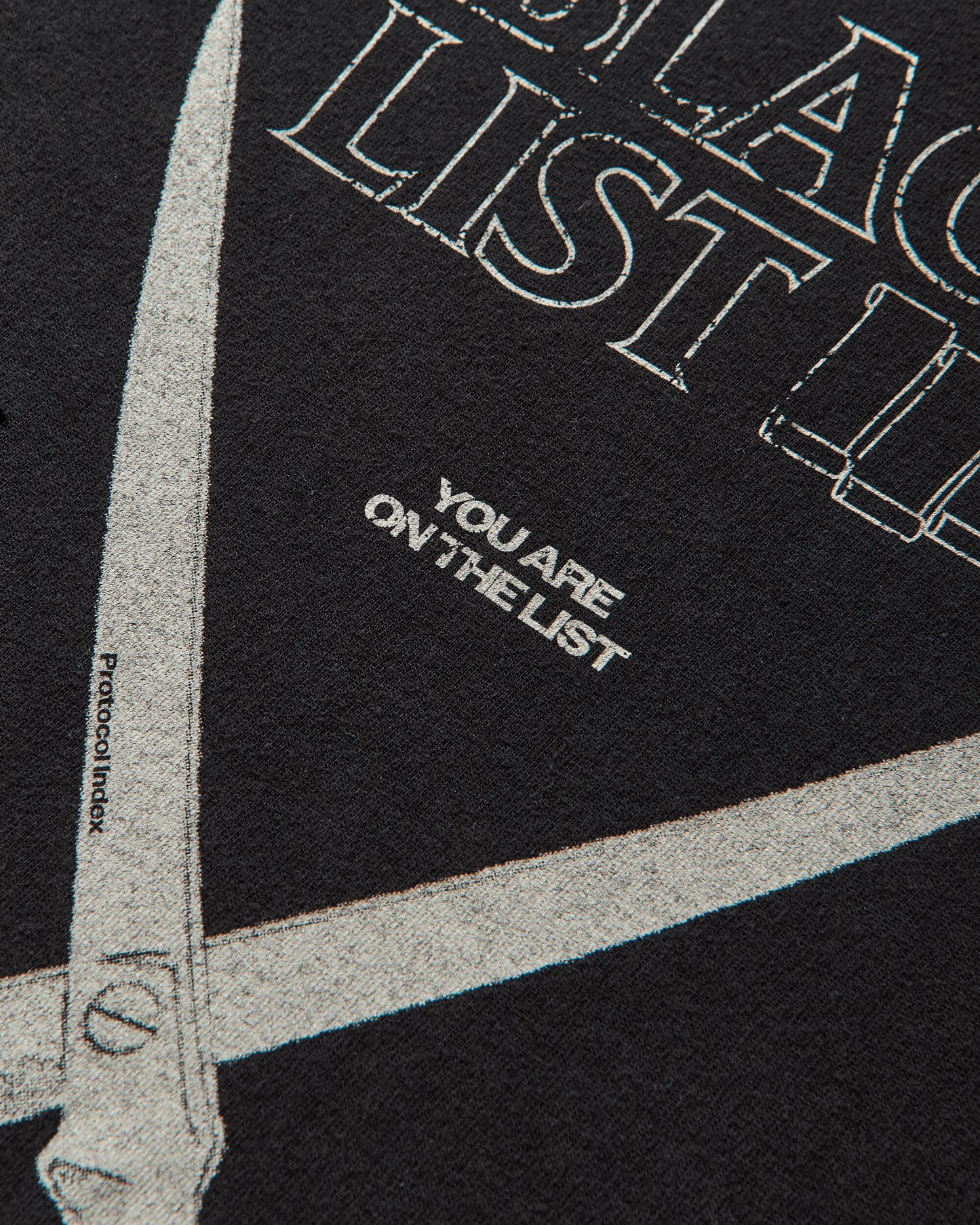 Protocol Index Blacklist Washed T Shirt Black T-Shirts Shortsleeve PI25AWMT04 BLACK