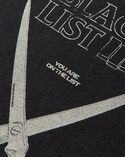 Protocol Index Blacklist Washed T Shirt Black T-Shirts Shortsleeve PI25AWMT04 BLACK