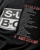 Protocol Index Fake Shoulder Seam T Shirts Black T-Shirts Shortsleeve PI26SSMT04 BLACK