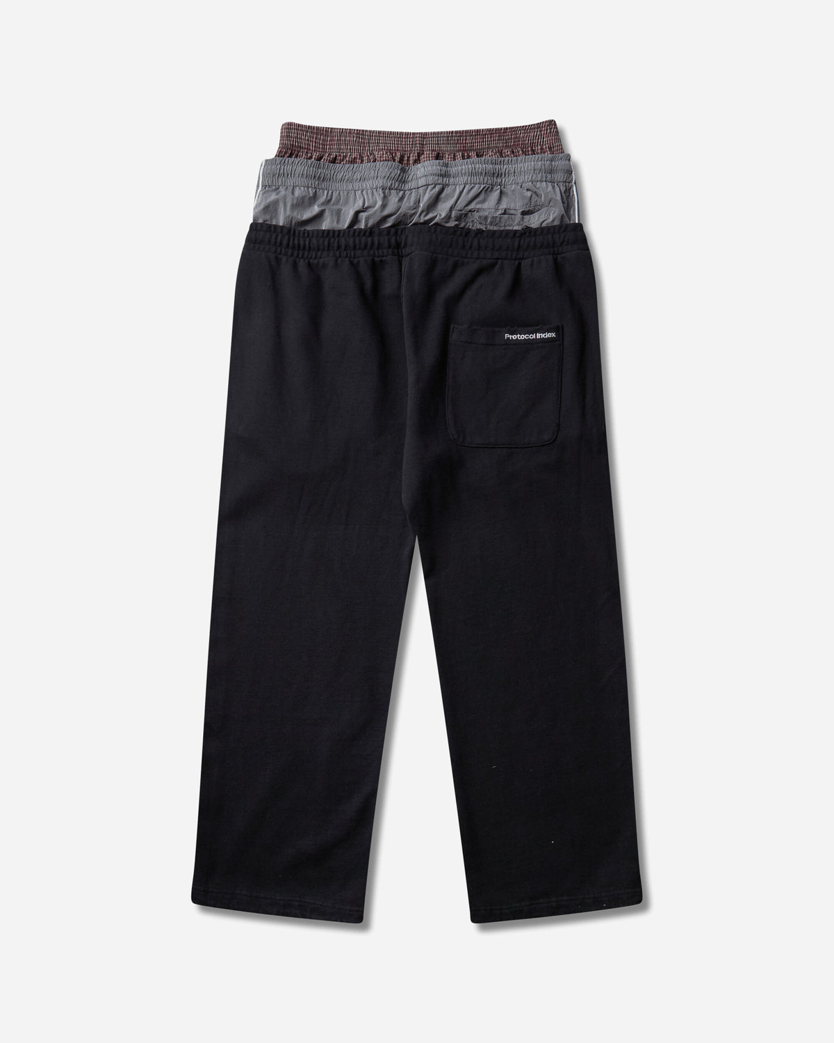Protocol Index Retro 3 Layered Sweatpants Black Pants Sweatpants PI26FWMB01 BLACK