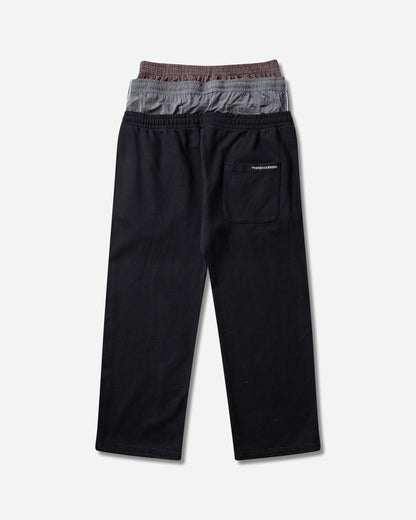 Protocol Index Retro 3 Layered Sweatpants Black Pants Sweatpants PI26FWMB01 BLACK