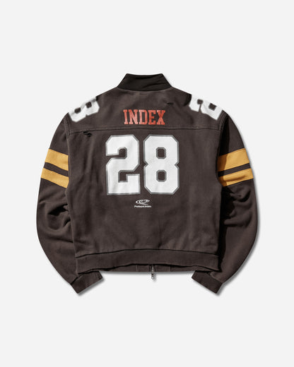 Protocol Index Football Jersey Track Jacket Washed Black Sweatshirts Track Tops PI25AWMO02 BLACK