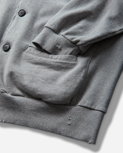 Protocol Index Sweatshirt Cardigan Melange Grey Sweatshirts Zip-Ups PI26FWMT06 MELGREY