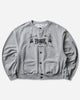 Protocol Index Sweatshirt Cardigan Melange Grey Sweatshirts Zip-Ups PI26FWMT06 MELGREY