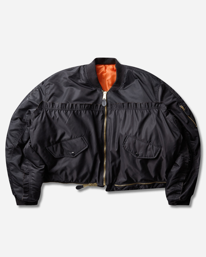 Prototypes Pt99Ot05Usbk Black Nylon Coats and Jackets Bomber Jackets PT99OT05USBK BLACK