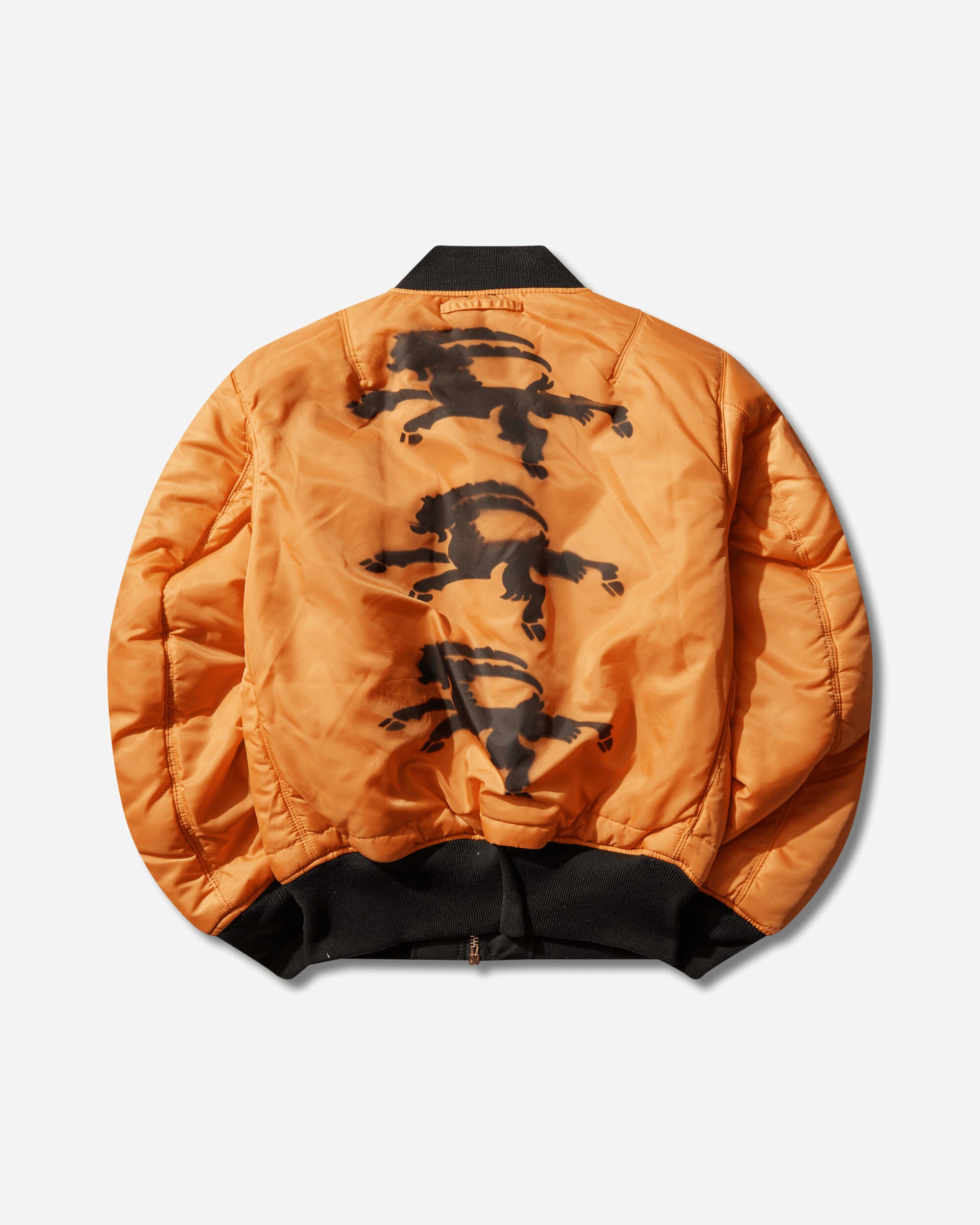 Prototypes Wmns Orange Bomber Lng Black Black Coats and Jackets Bomber Jackets PT08OW04USBK 1