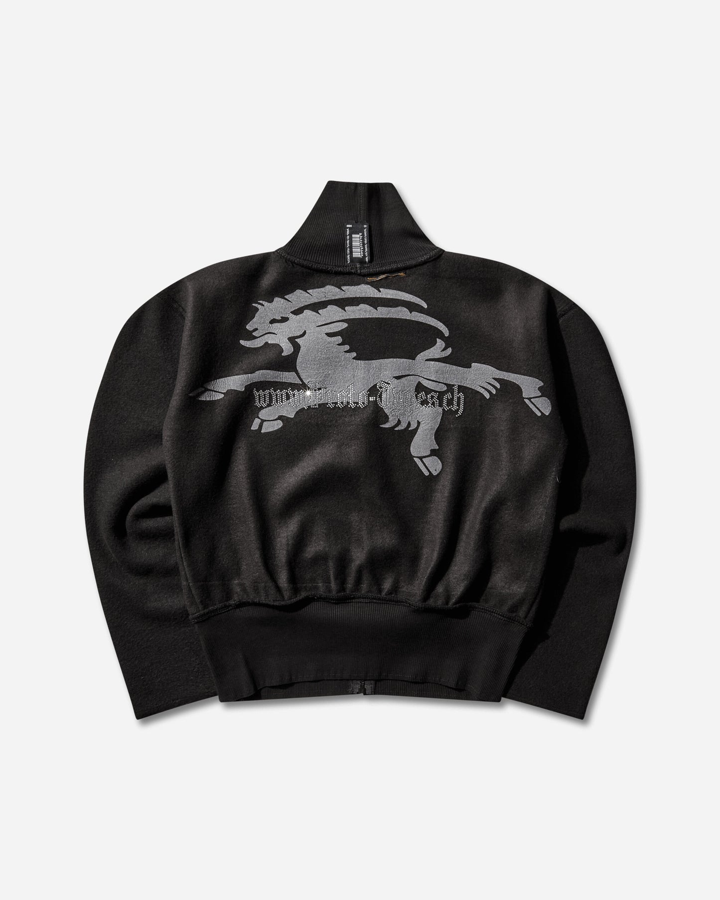 Prototypes Wmns Fleece Bckd Jersey Black Inside Out Fleece - Zip Up Goat Black Sweatshirts Hoodies PT08JE07WWBK  1