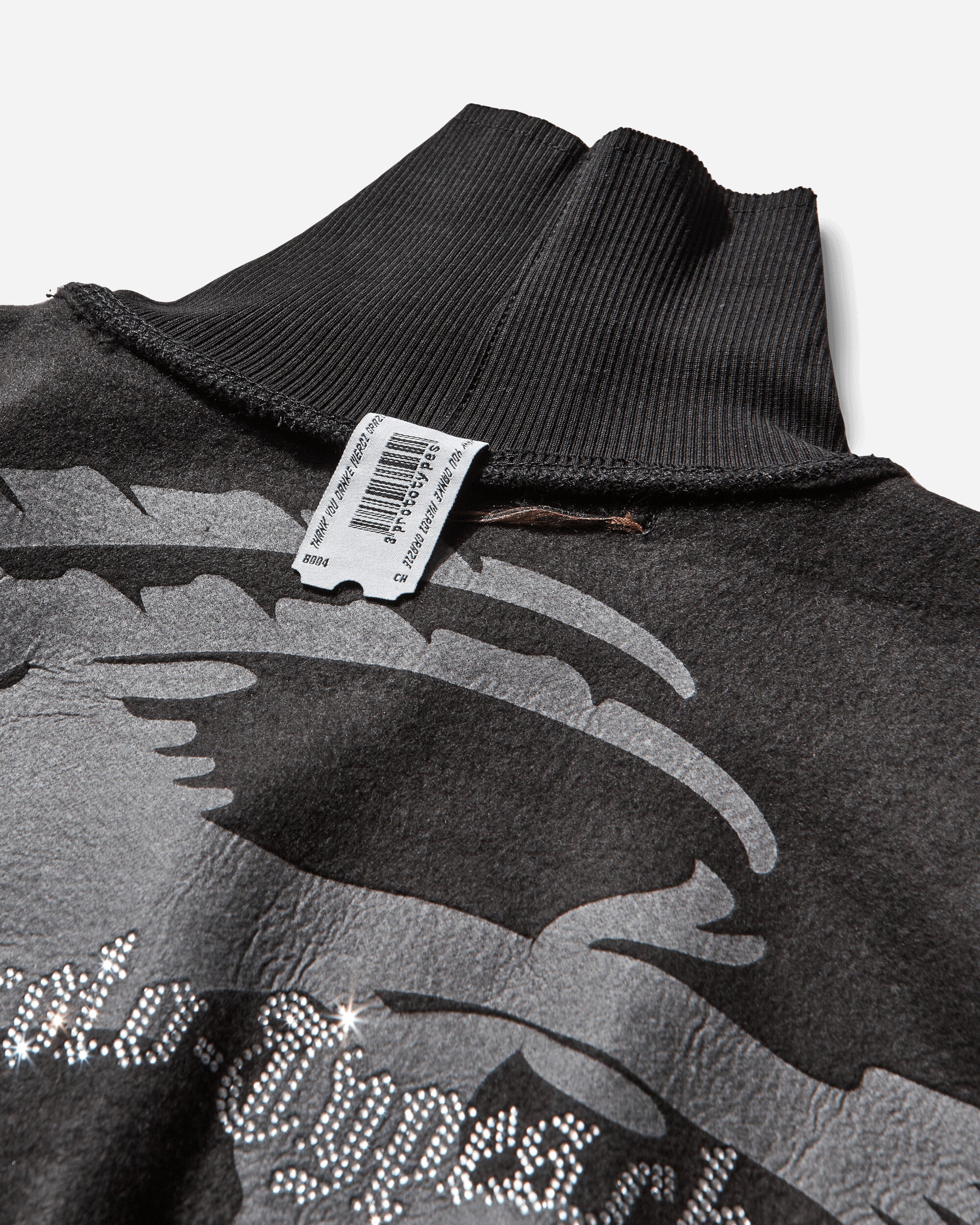 Prototypes Wmns Fleece Bckd Jersey Black Inside Out Fleece - Zip Up Goat Black Sweatshirts Hoodies PT08JE07WWBK  1