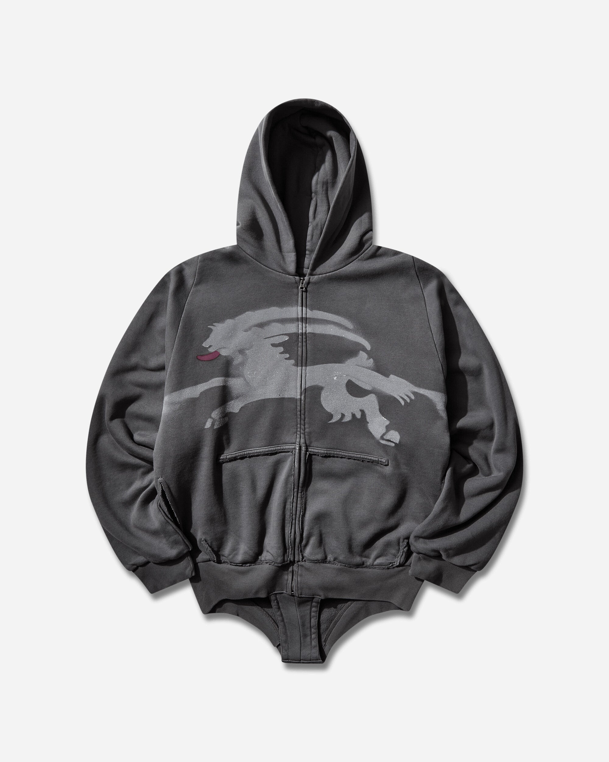 Prototypes Wmns Sprayed Goat Hoodie Romper Black Sweatshirts Hoodies PT09JE25WWBK BLACK