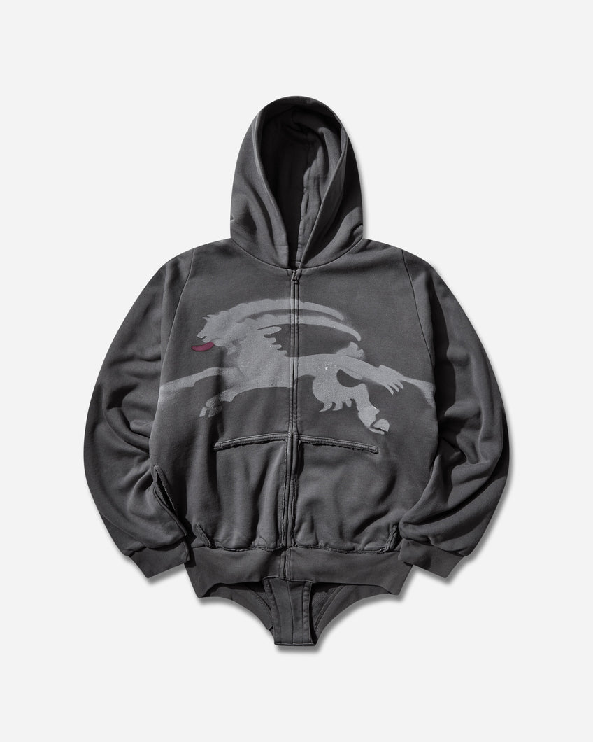 Prototypes Wmns Sprayed Goat Hoodie Romper Black Sweatshirts Hoodies PT09JE25WWBK BLACK