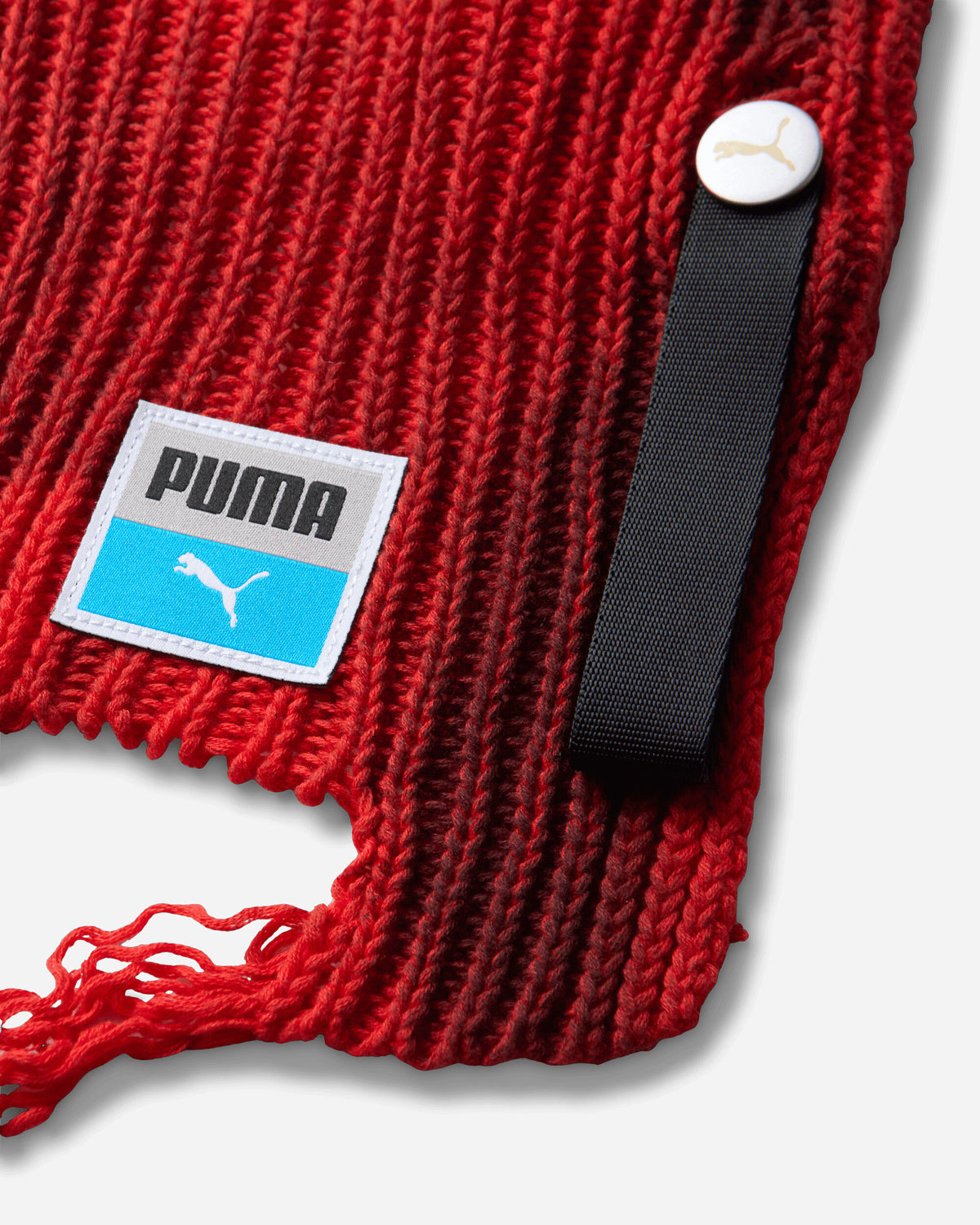 Puma Puma X Asap Rocky Knitted Balaclava Pop Red/PUMA Black Hats Balaclavas 025885-04