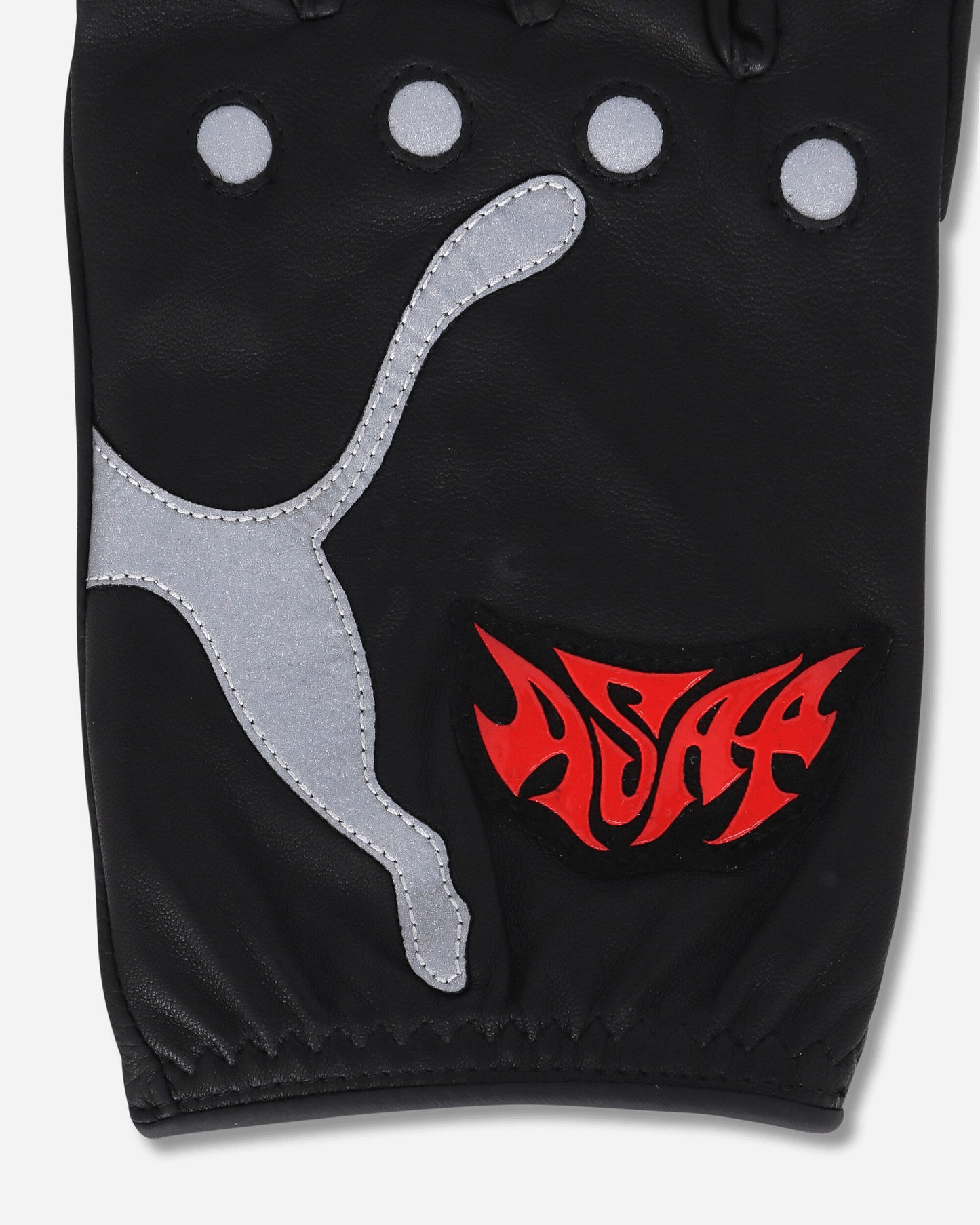 Puma Puma X A$Ap Rocky Driving Gloves Puma Black/Fierce Red Gloves and Scarves Gloves 042137-01
