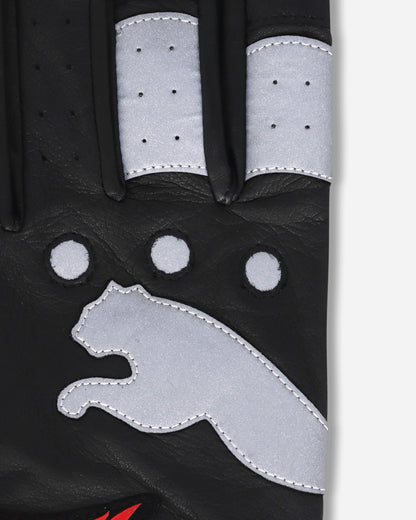 Puma Puma X A$Ap Rocky Driving Gloves Puma Black/Fierce Red Gloves and Scarves Gloves 042137-01
