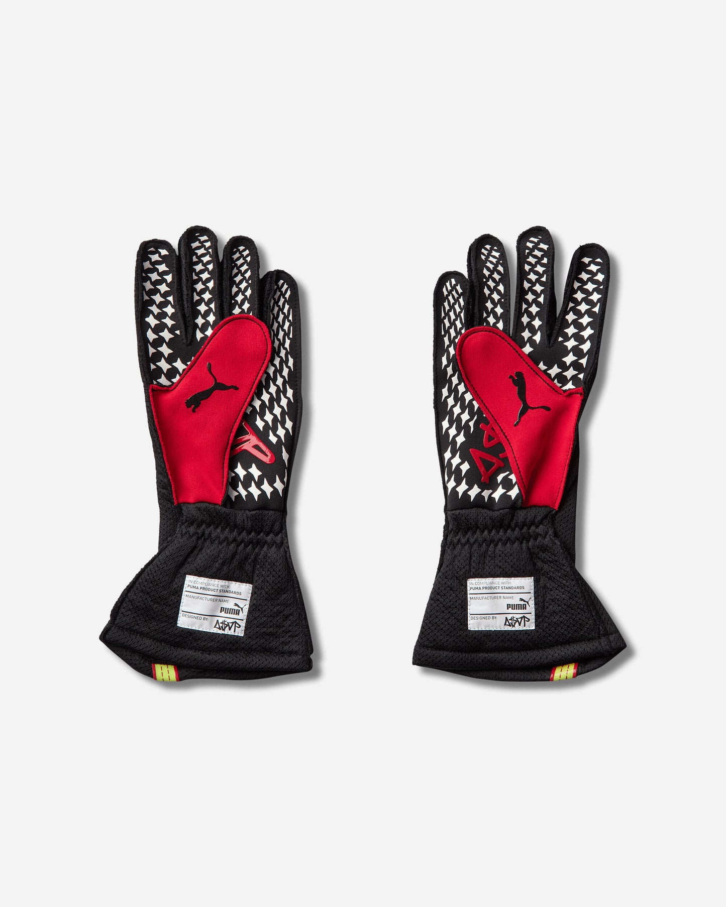 Puma Puma X A$Ap Rocky Fire Gloves PUMA Black/Pop Red Gloves and Scarves Gloves 042187-01