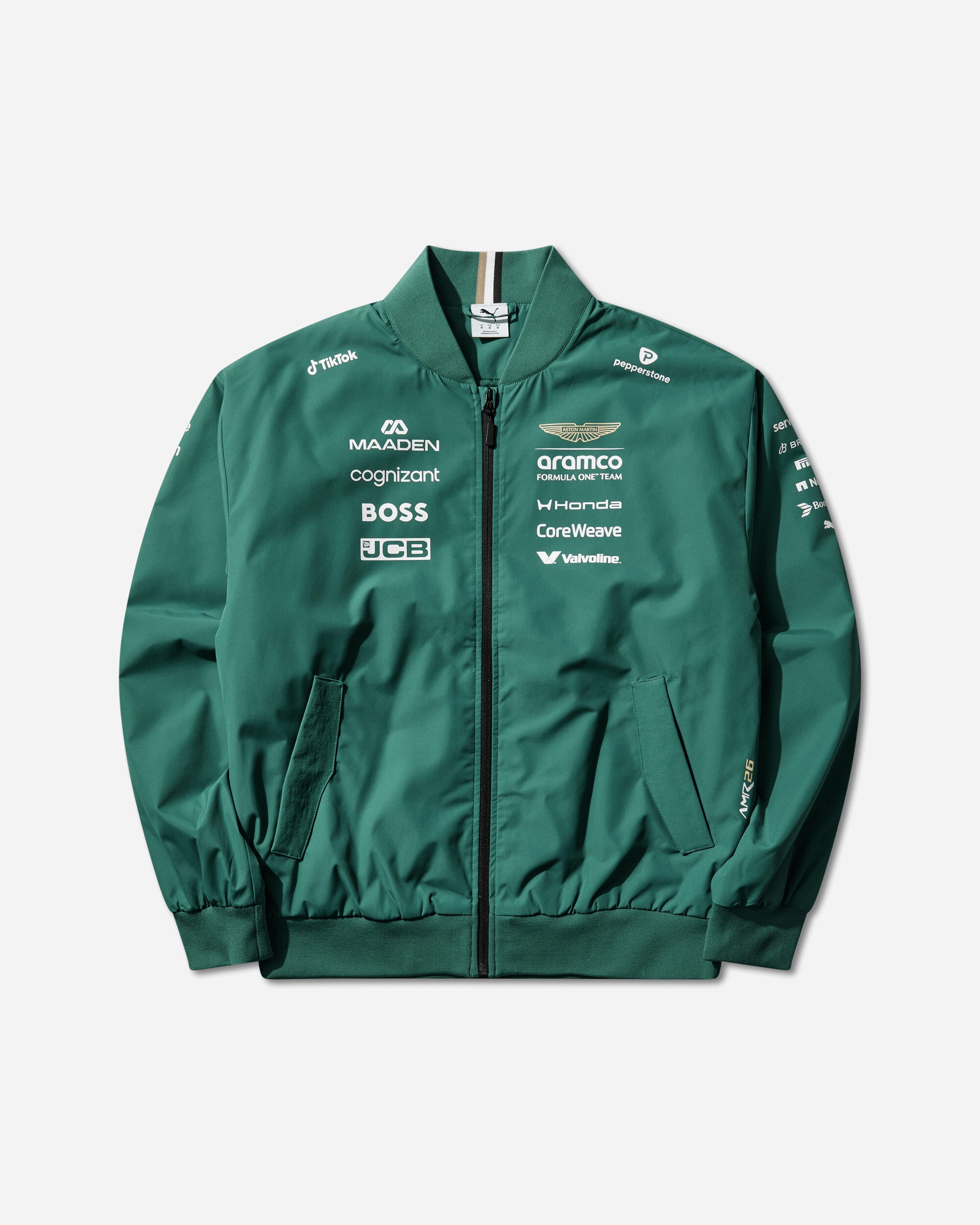 Puma Amf1 Replica Bomber Jacket Green Lux Coats and Jackets Bomber Jackets 713884-01