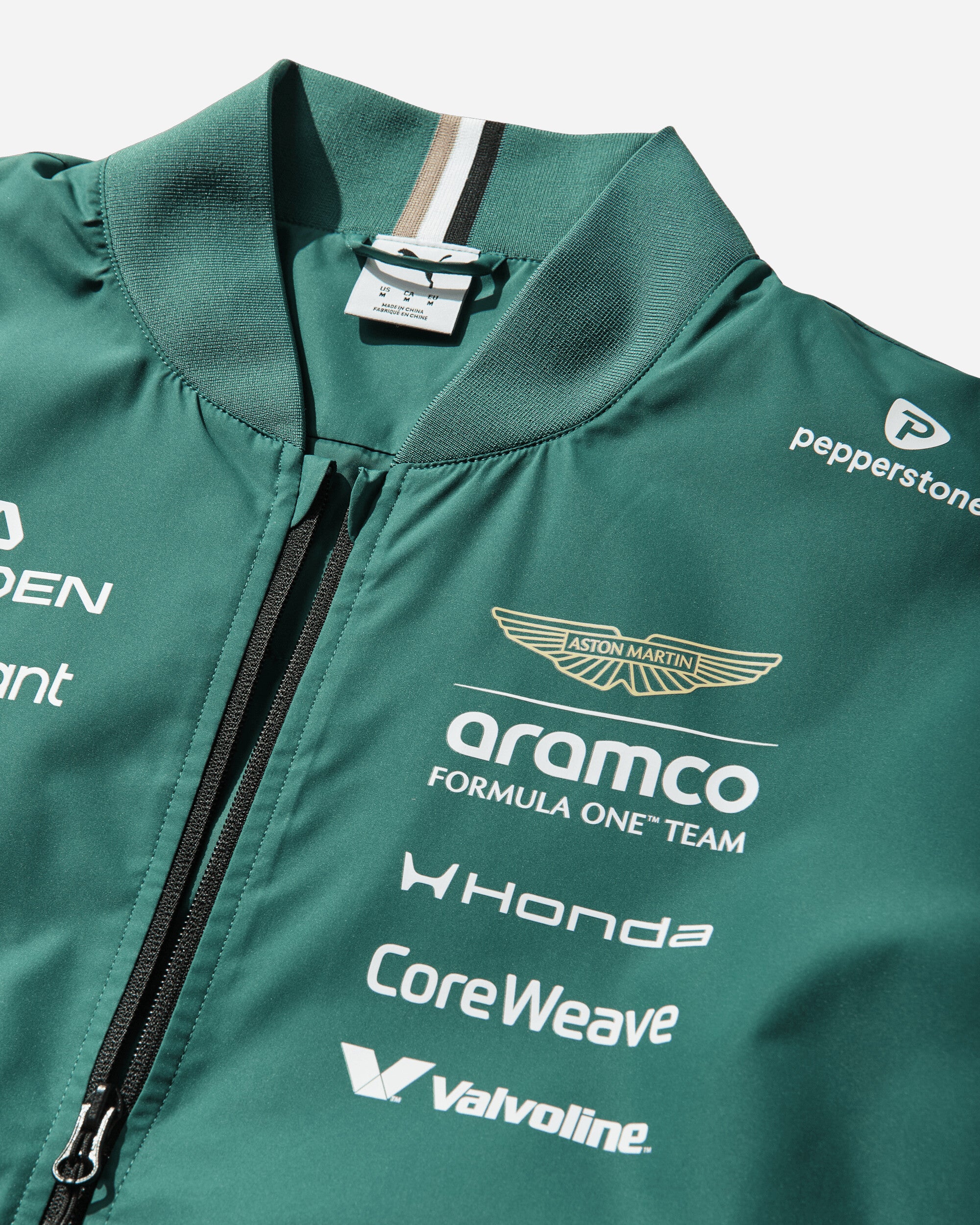 Puma Amf1 Replica Bomber Jacket Green Lux Coats and Jackets Bomber Jackets 713884-01