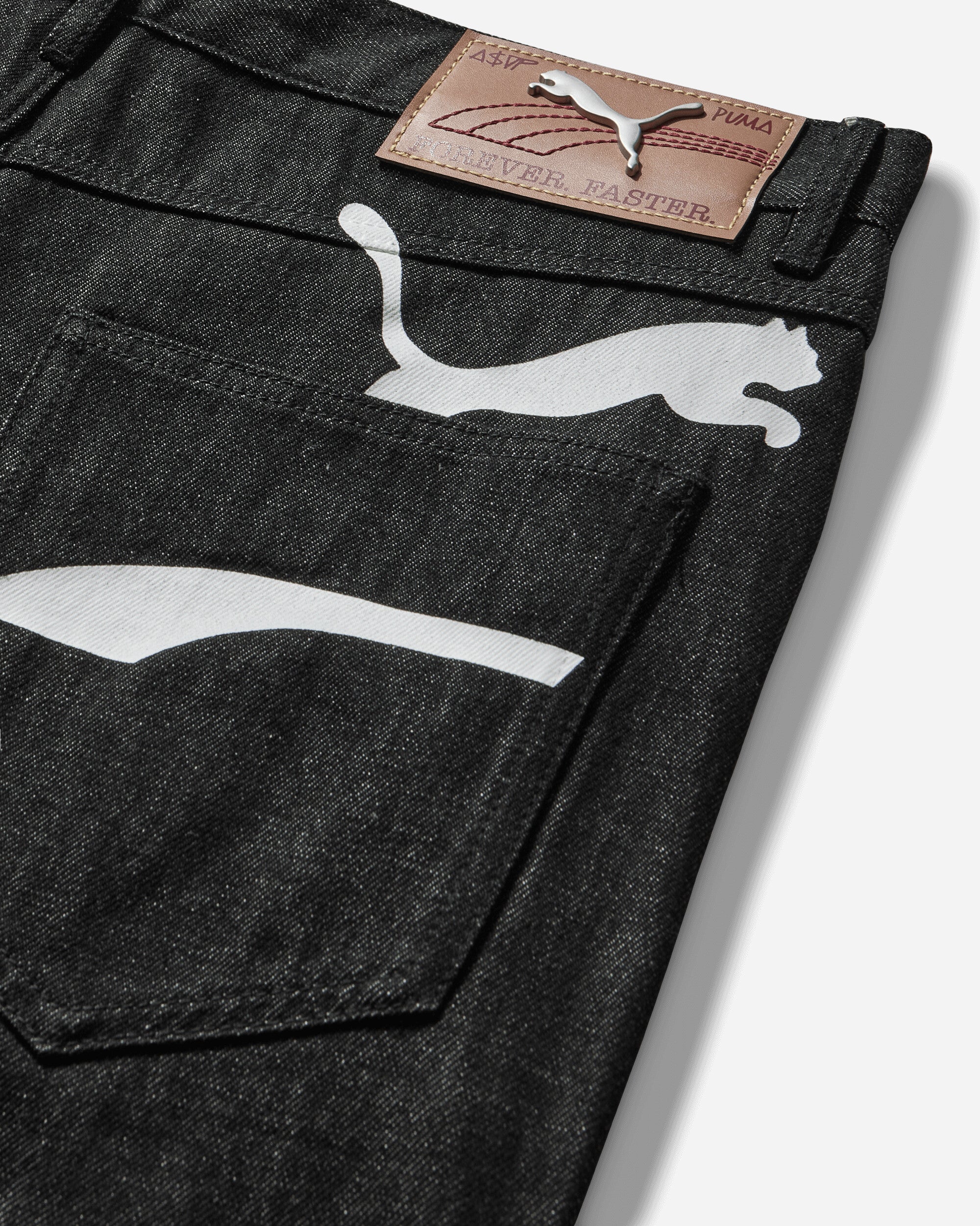 Puma Puma X A$Ap Rocky Printed Denim Puma Black/Denim Pants Denim 633396-01