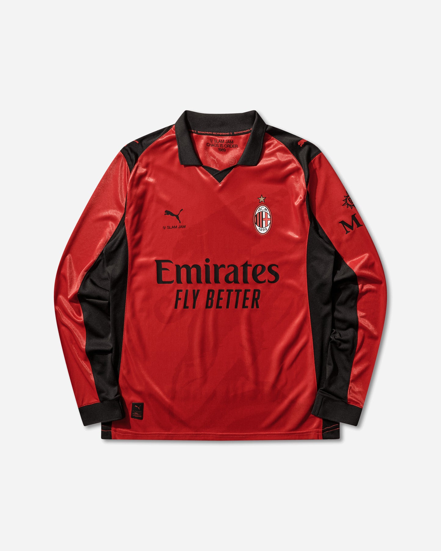 Puma ACM x Slam Jam Jersey LS Red T-Shirts Longsleeve 787637-02