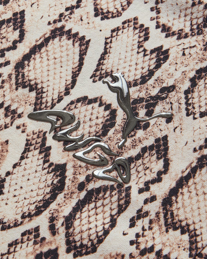 Puma Puma X A$Ap Rocky Snakeskin Tee Frosted Ivory/Aop T-Shirts Shortsleeve 635239-36