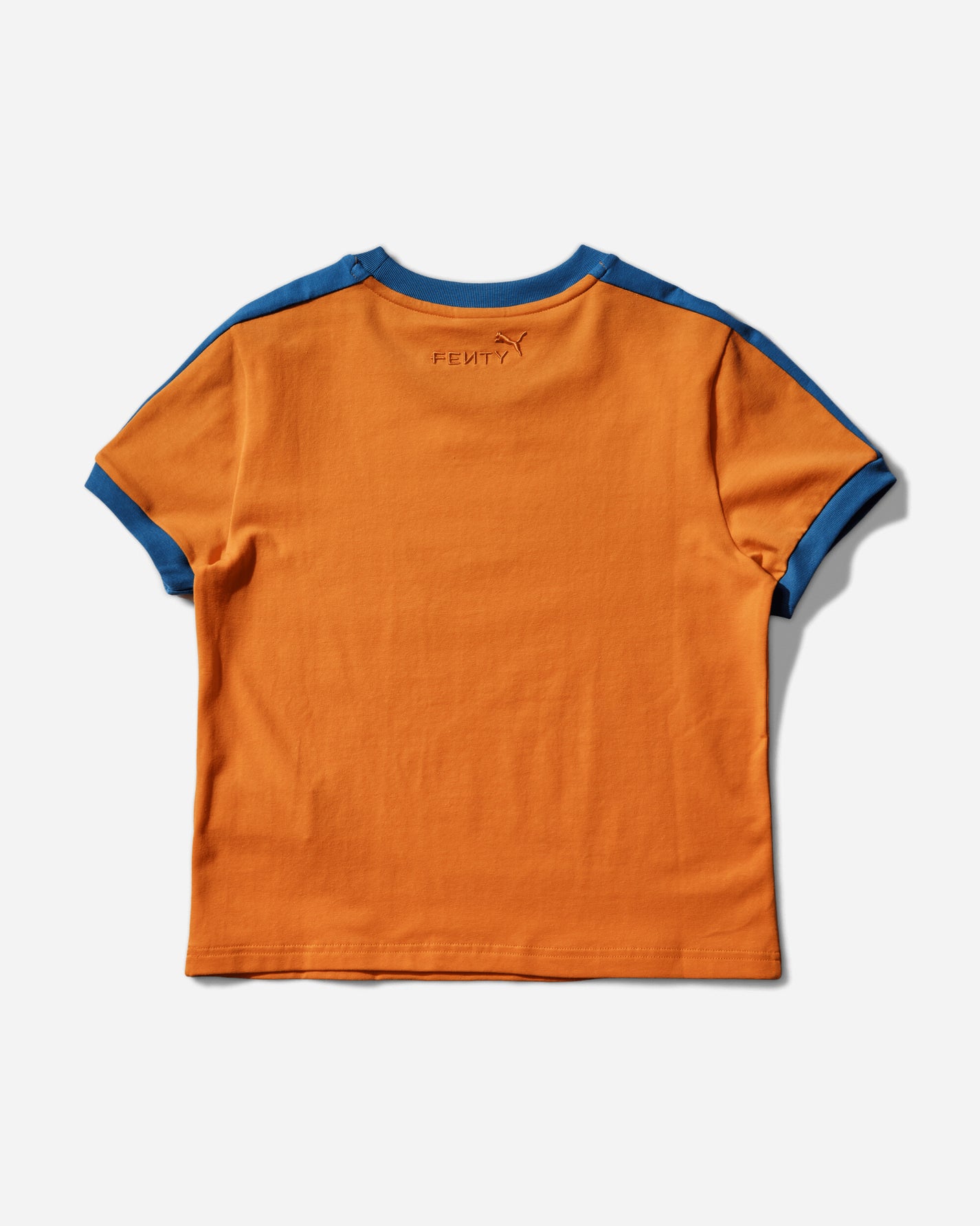 Puma Wmns Puma X Fenty T7 Slim Tee Rickie Orange T-Shirts Shortsleeve 636184-45