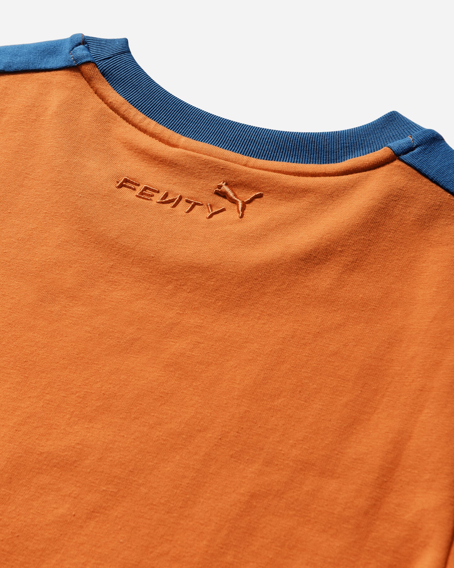 Puma Wmns Puma X Fenty T7 Slim Tee Rickie Orange T-Shirts Shortsleeve 636184-45