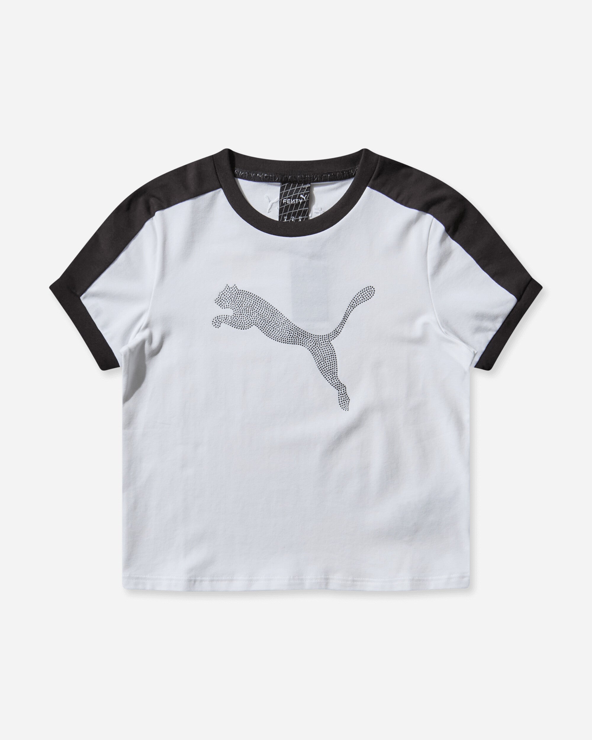 Puma Wmns Puma X Fenty T7 Slim Tee Puma White T-Shirts Shortsleeve 636184-02