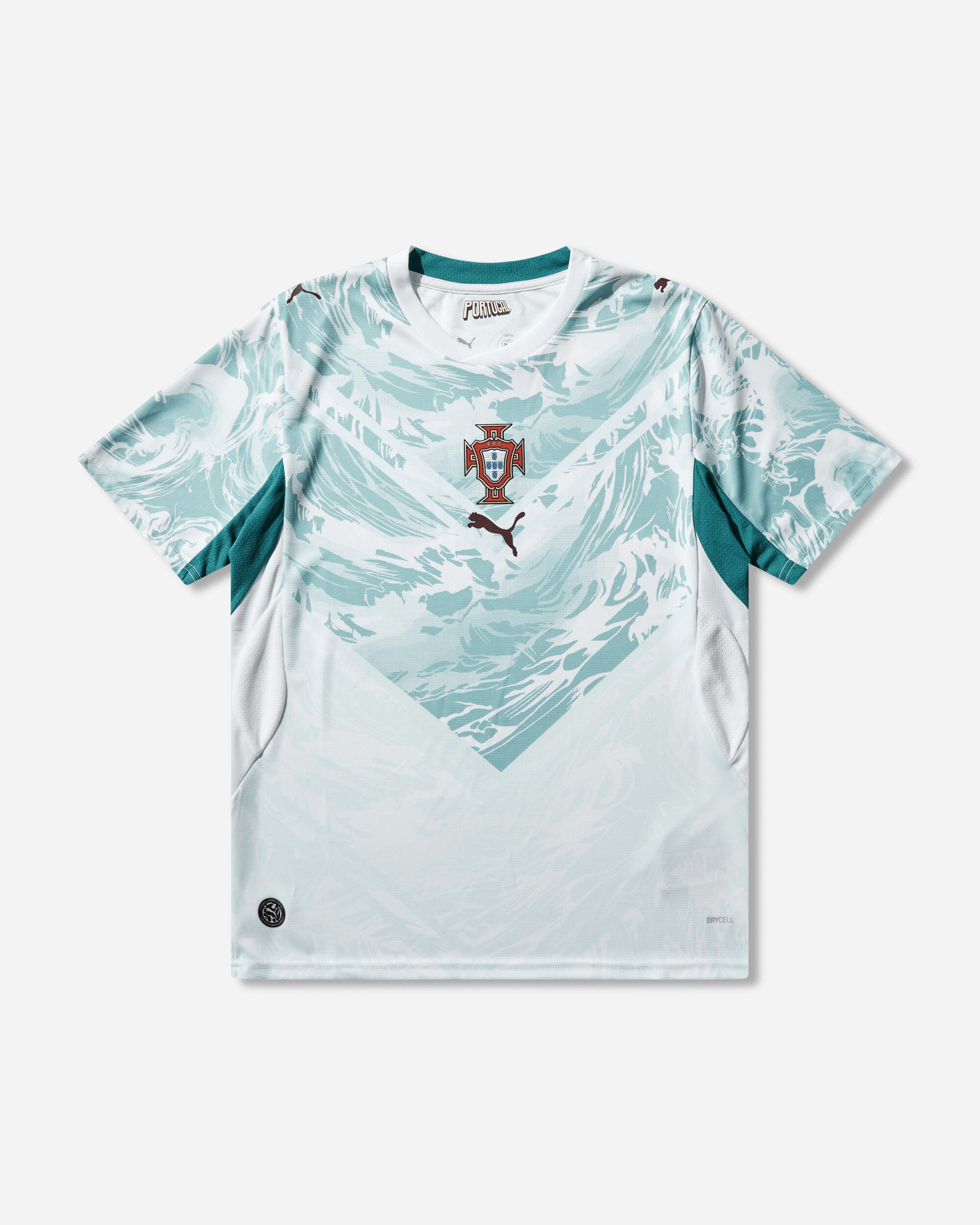 Puma Fpf Away Jersey Replica White/Green Lagoon Knitwears Sweaters 783288-02