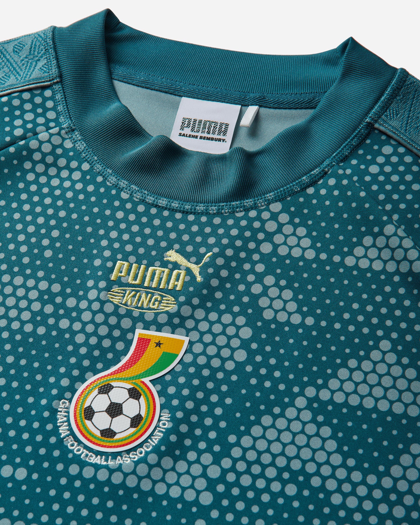 Puma Puma X Gfa X Salehe Bembury King Jersey Emerald Ice Knitwears Sweaters 635119-41