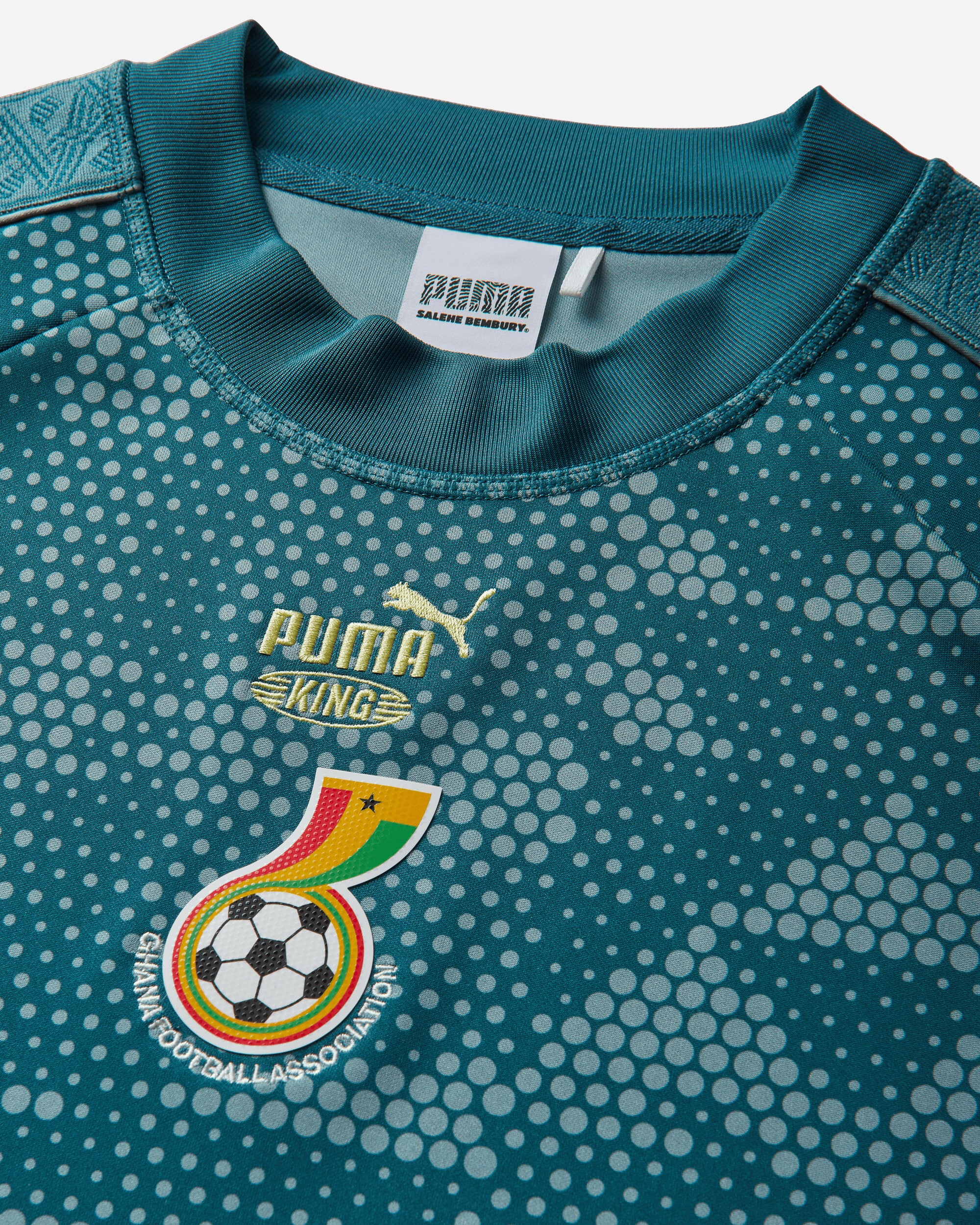 Puma Puma X Gfa X Salehe Bembury King Jersey Emerald Ice Knitwears Sweaters 635119-41