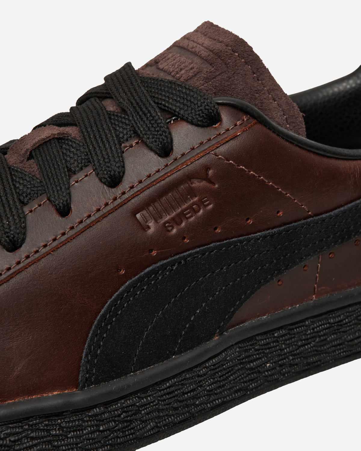 Puma Suede Dressed Leather Brown/PUMA Black Sneakers Low 408831-01