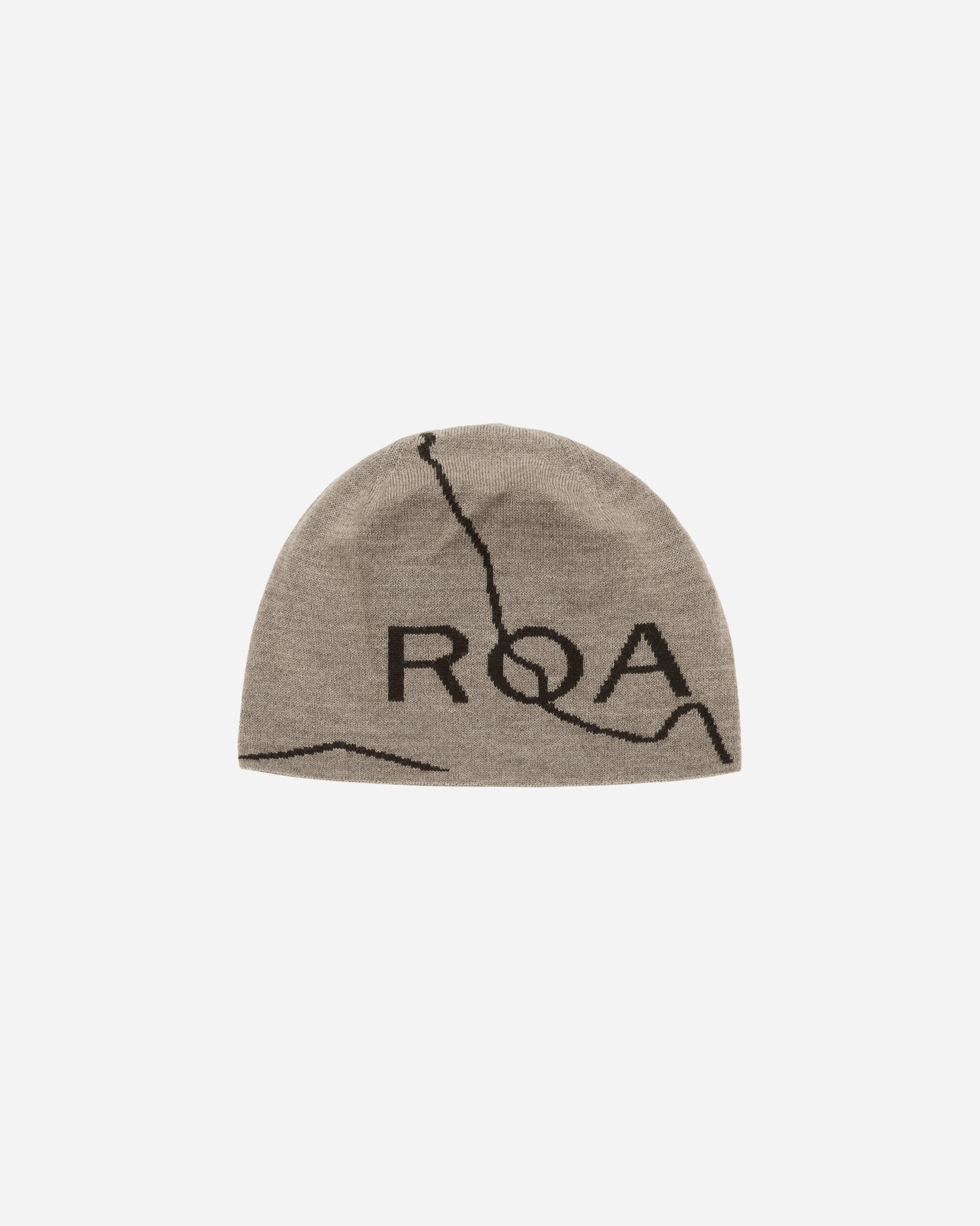 ROA Beanie Logo Taupe Hats Beanies RBUW202YA02 BEG0002