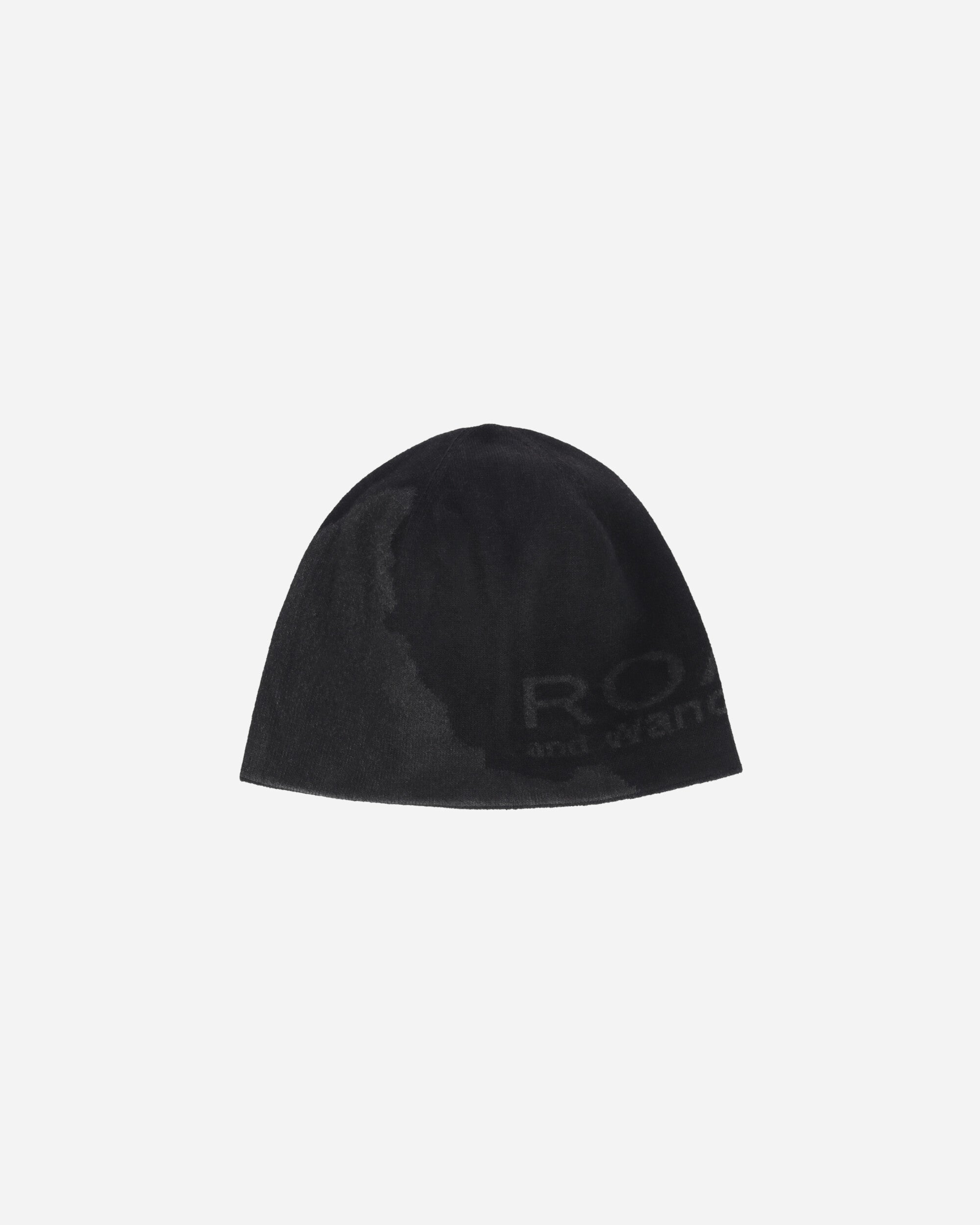 ROA Roa X And Wander Logo Cotton Beanie Black Hats Beanies OBMW203YA03 BLK0001