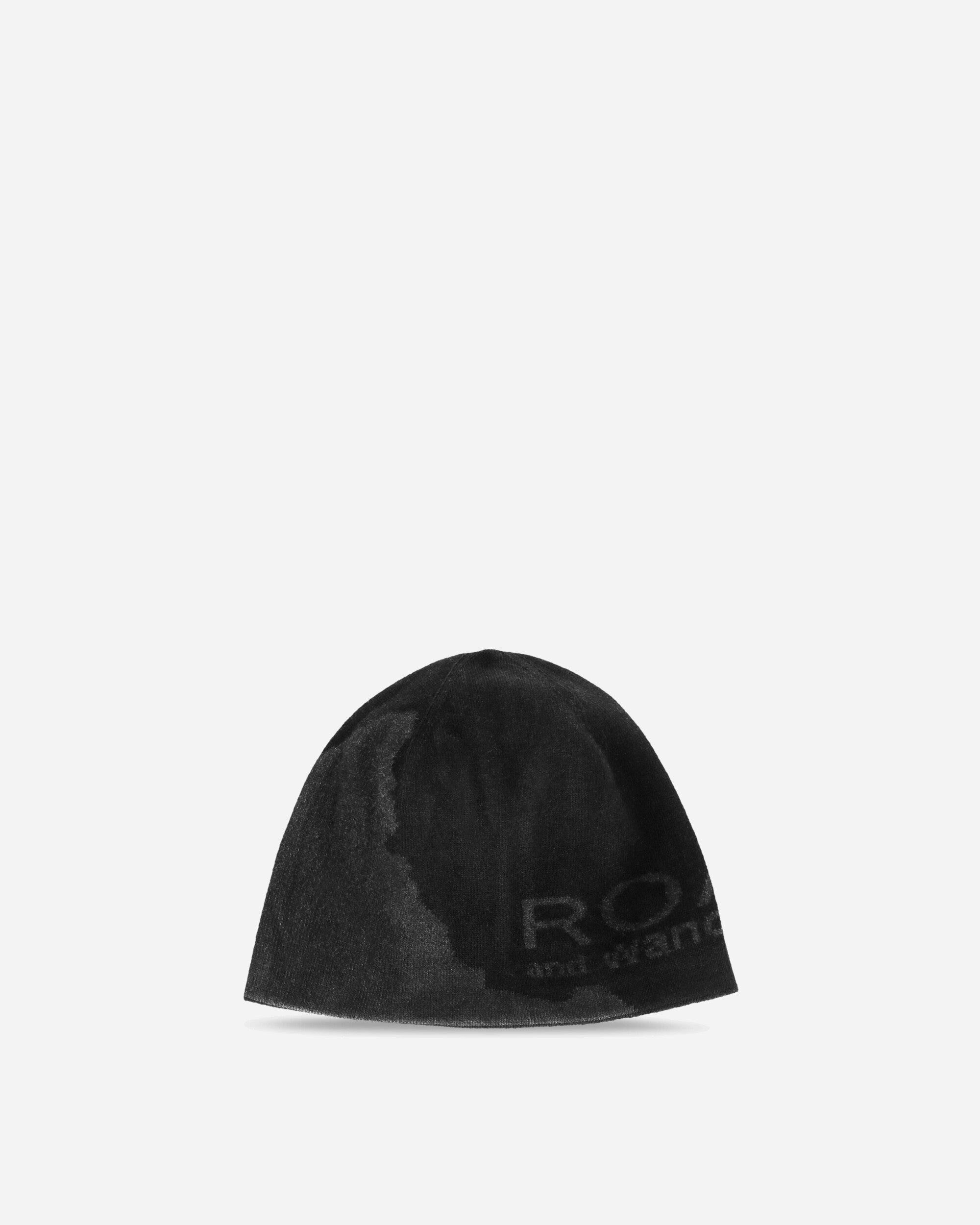 ROA Roa X And Wander Logo Cotton Beanie Black Hats Beanies OBMW203YA03 BLK0001