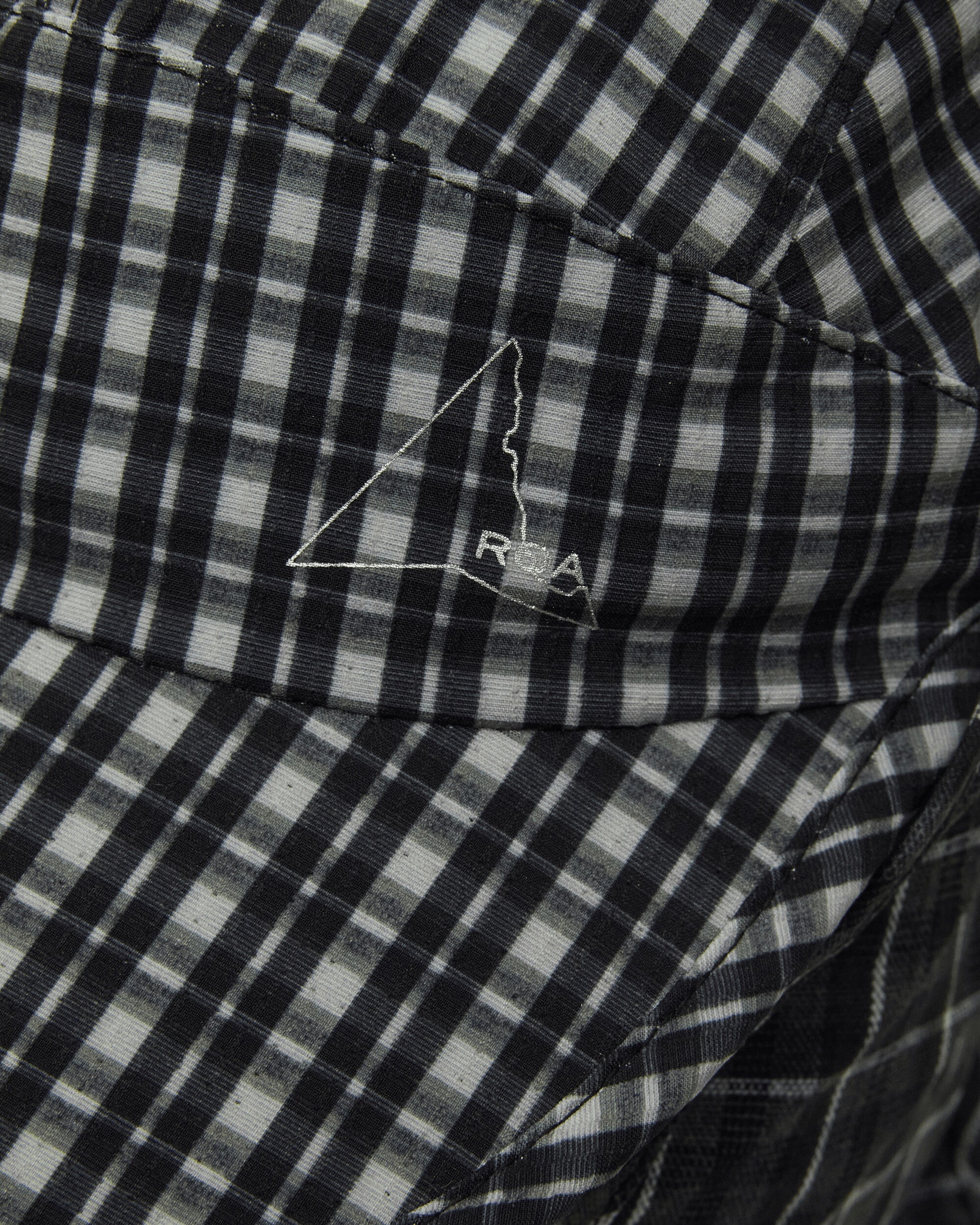 ROA Aair Floweave Printed Check Desert Cap Anthracite Hats Caps YBUW214FA09 ANT0001