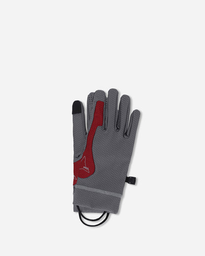 ROA Andie Base Layer Gloves Grey Dark Red Gloves and Scarves Gloves RBUW2103FA89 GRY0049