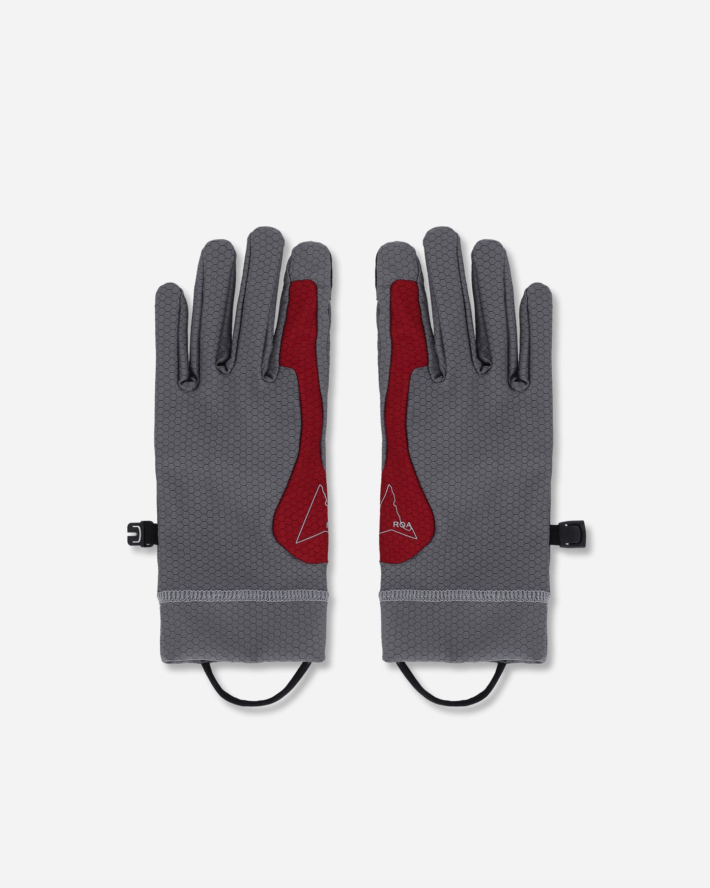 ROA Andie Base Layer Gloves Grey Dark Red Gloves and Scarves Gloves RBUW2103FA89 GRY0049