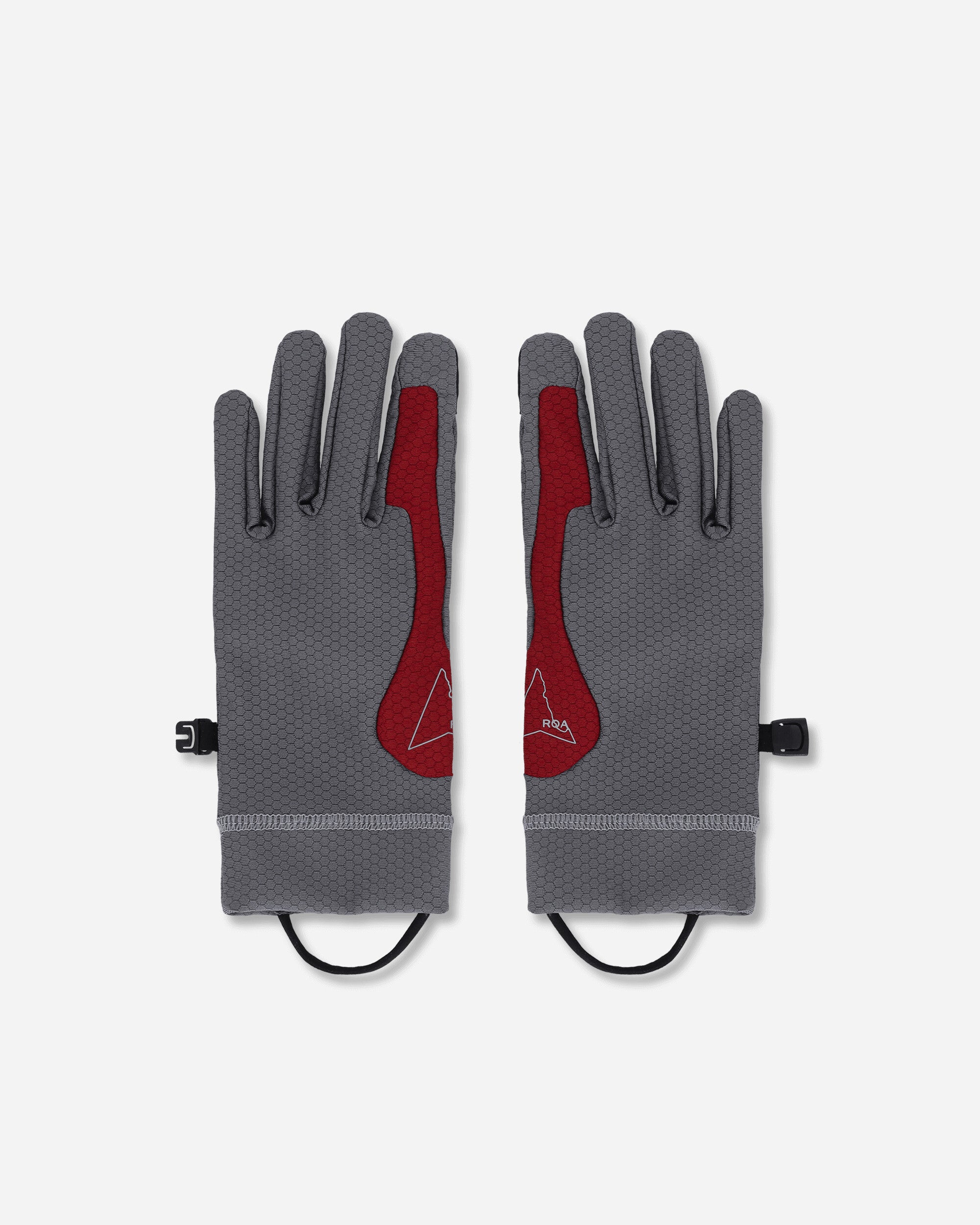 ROA Andie Base Layer Gloves Grey Dark Red Gloves and Scarves Gloves RBUW2103FA89 GRY0049