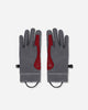 ROA Andie Base Layer Gloves Grey Dark Red Gloves and Scarves Gloves RBUW2103FA89 GRY0049