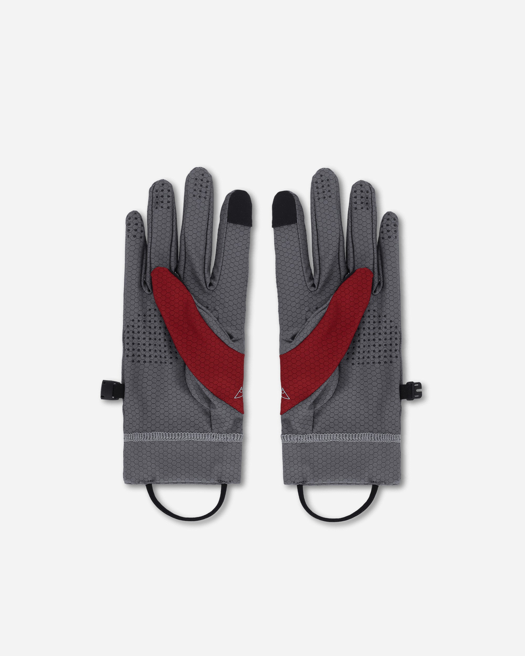 ROA Andie Base Layer Gloves Grey Dark Red Gloves and Scarves Gloves RBUW2103FA89 GRY0049