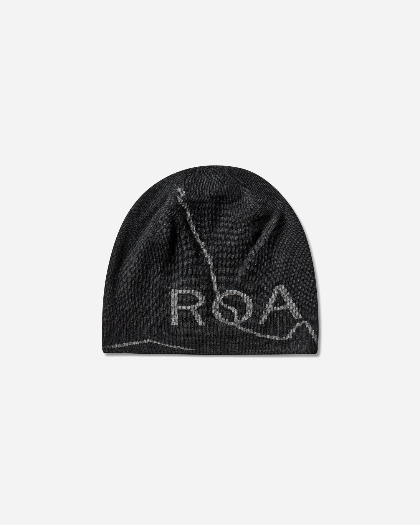 ROA Logo Wool Beanie Deep Black Hats HATS BEANIE YBUW205YA04 BLK0049