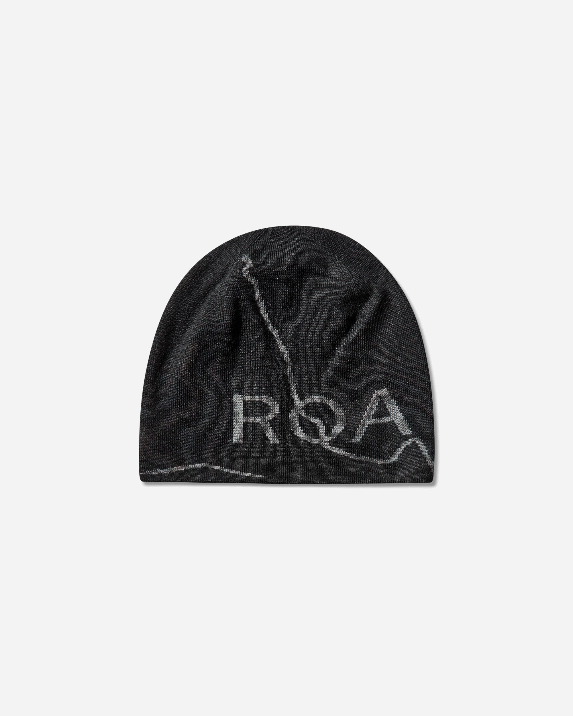 ROA Logo Wool Beanie Deep Black Hats HATS BEANIE YBUW205YA04 BLK0049