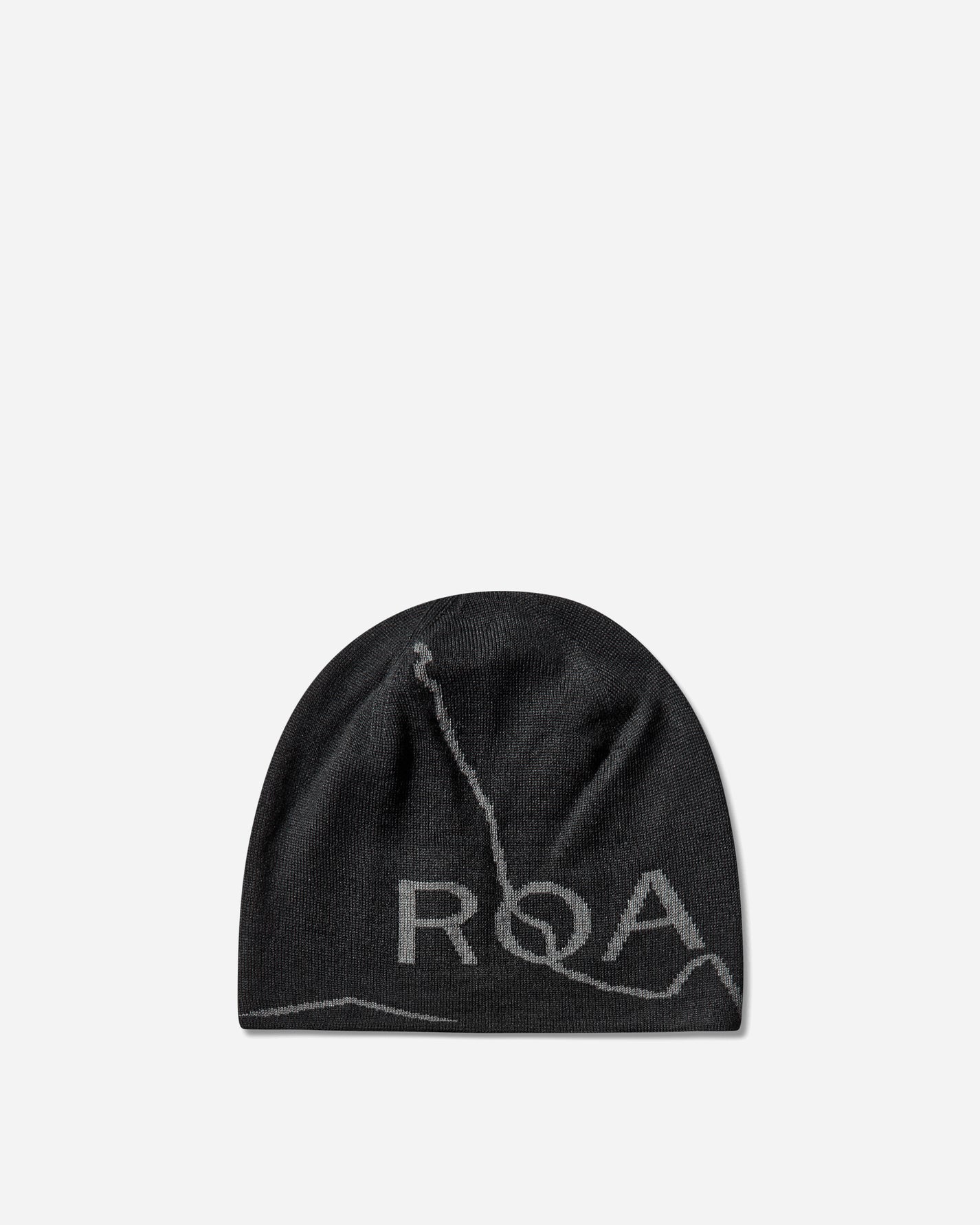 ROA Logo Wool Beanie Deep Black Hats HATS BEANIE YBUW205YA04 BLK0049