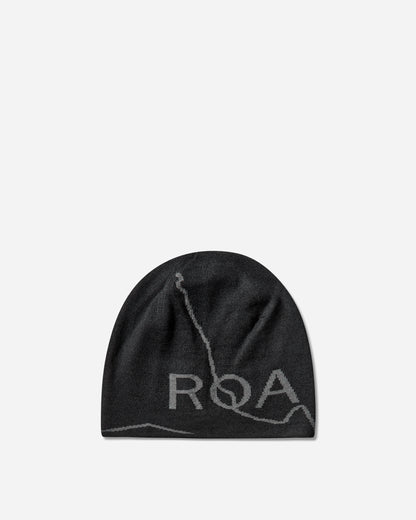 ROA Logo Wool Beanie Deep Black Hats HATS BEANIE YBUW205YA04 BLK0049