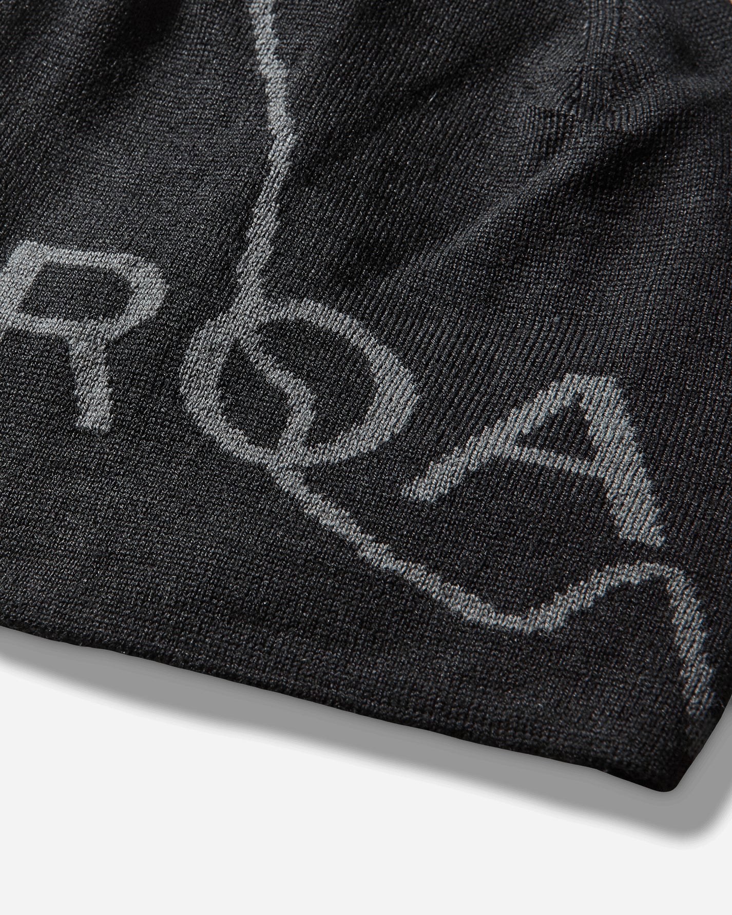ROA Logo Wool Beanie Deep Black Hats HATS BEANIE YBUW205YA04 BLK0049