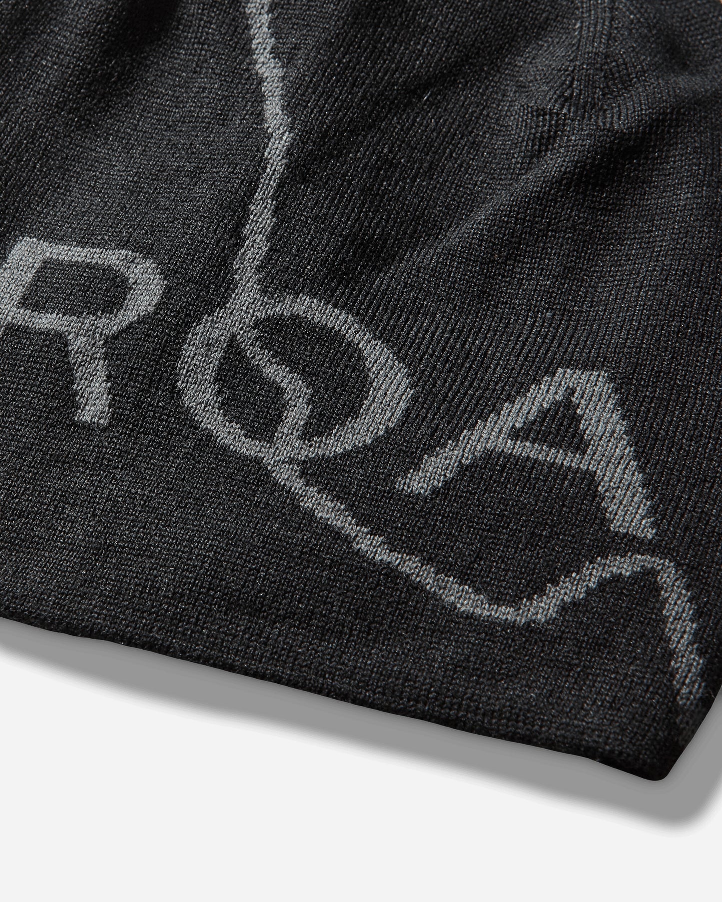 ROA Logo Wool Beanie Deep Black Hats HATS BEANIE YBUW205YA04 BLK0049