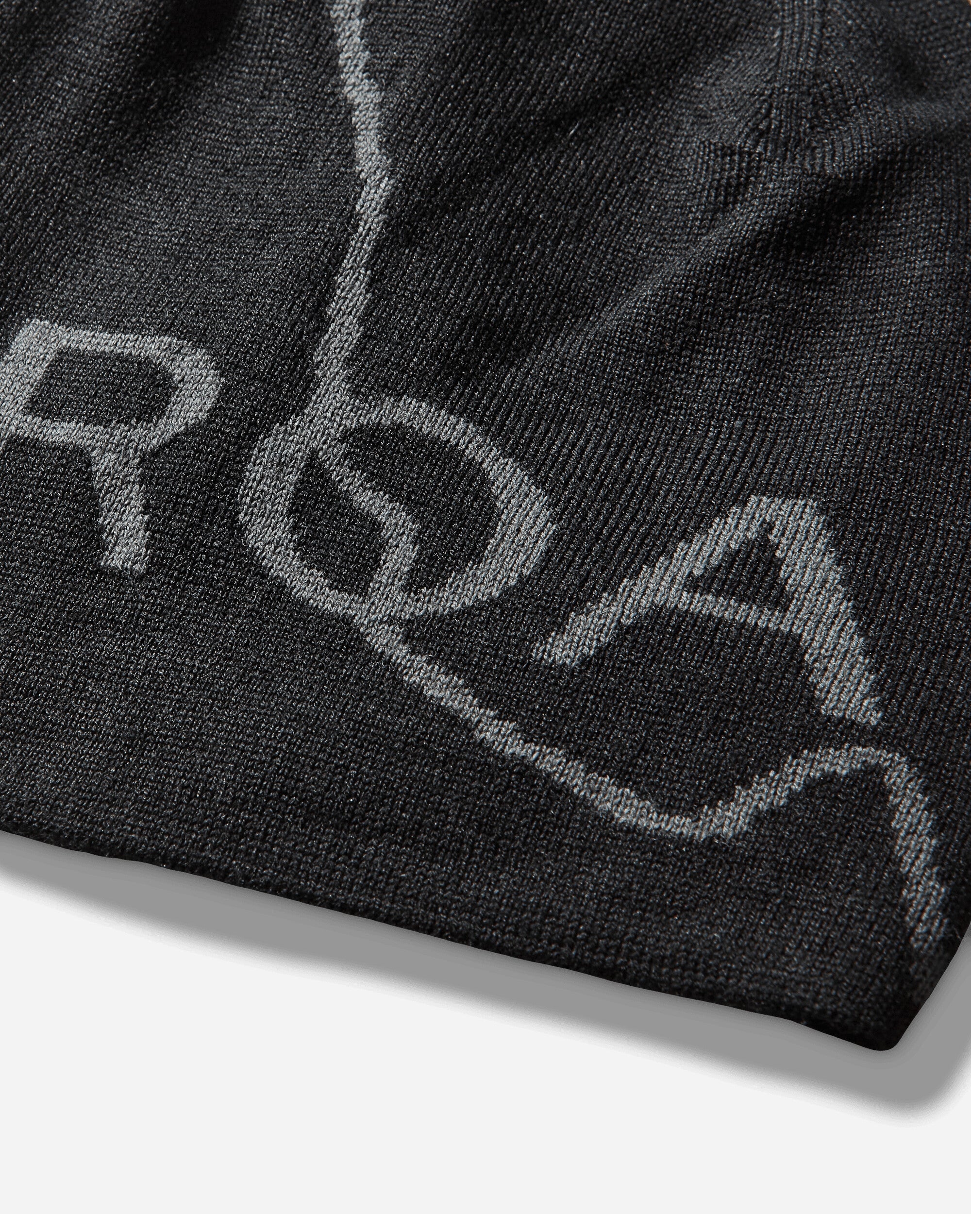 ROA Logo Wool Beanie Deep Black Hats HATS BEANIE YBUW205YA04 BLK0049