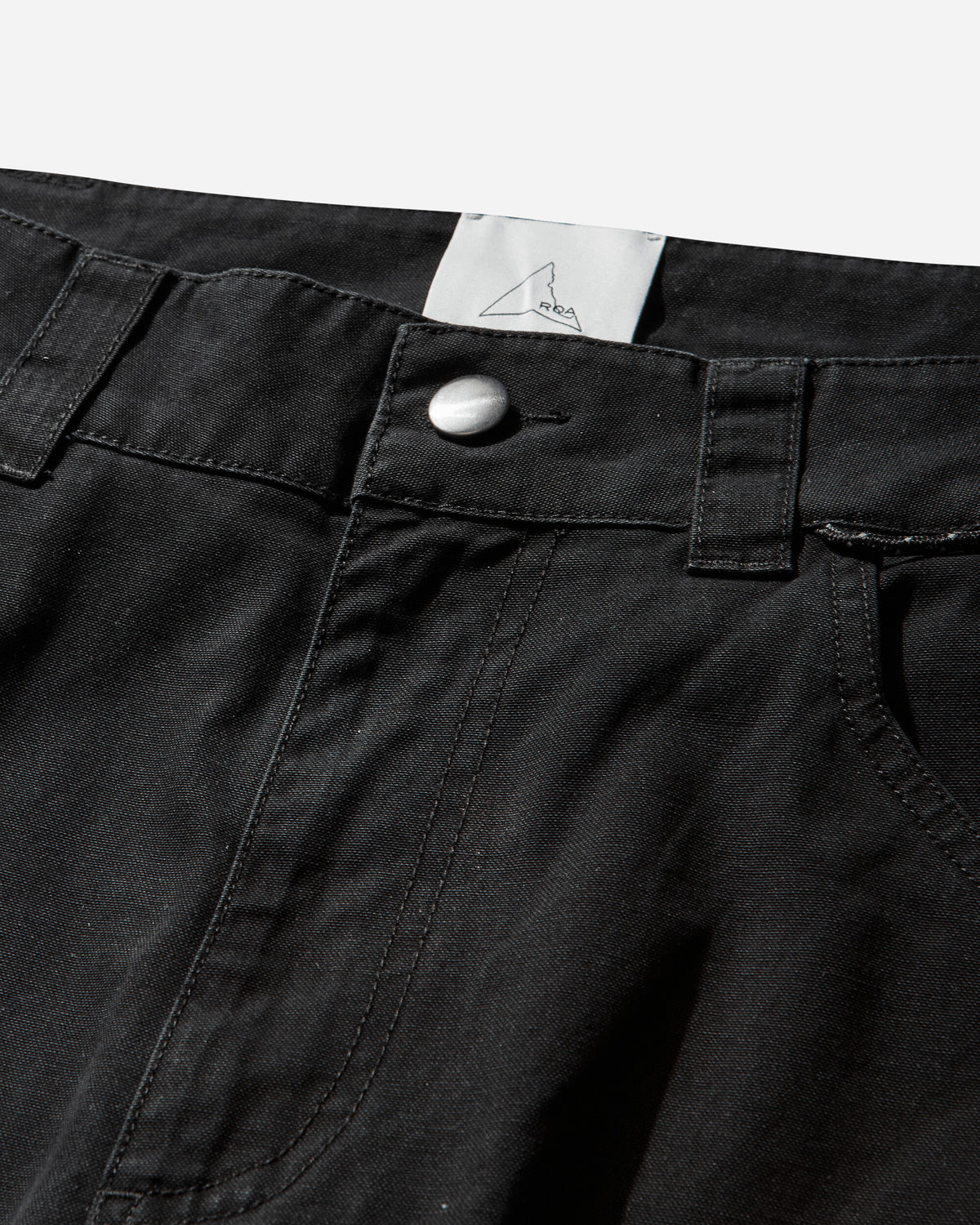 ROA Crimp Shaped Cotton Pants Black Pants Casual YBMW053FA49 BLK0001