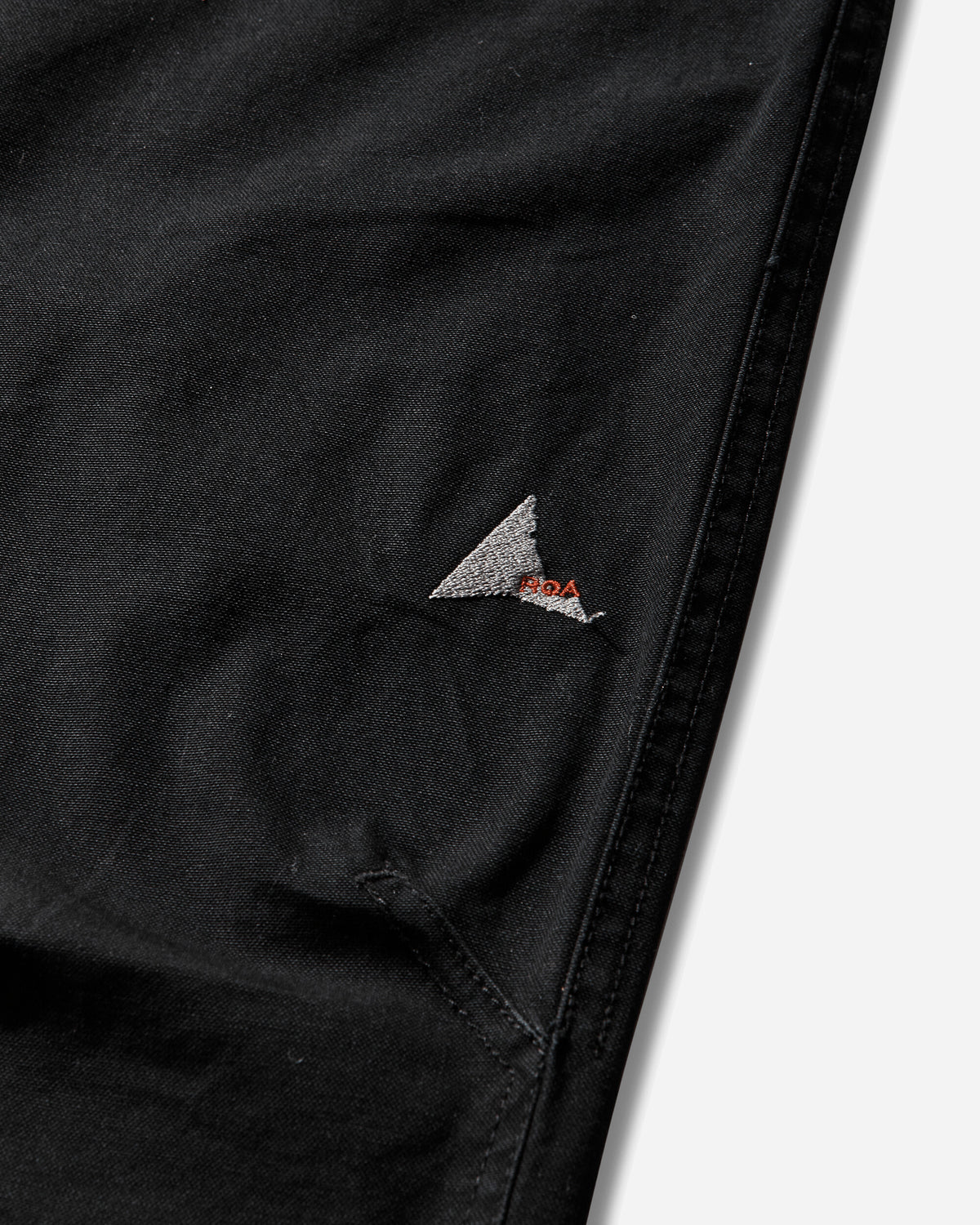 ROA Crimp Shaped Cotton Pants Black Pants Casual YBMW053FA49 BLK0001