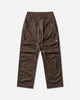 ROA Crimp Shaped Waxed Cotton Pants Dark Brown Pants Casual YBMW0163FA132 BRW0003
