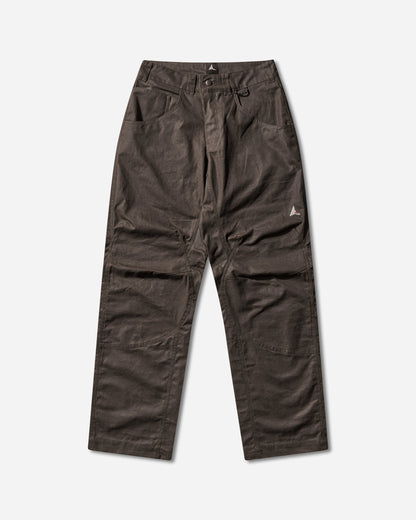 ROA Crimp Shaped Waxed Cotton Pants Dark Brown Pants Casual YBMW0163FA132 BRW0003